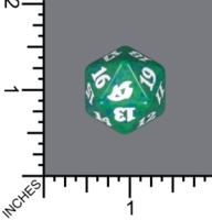 Spindown Dice (D-20) - Ikoria (Green)