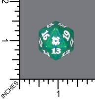 Spindown Dice (D-20) - Zendikar Rising (Green)