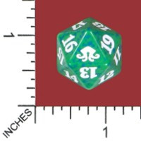 Spindown Dice (D-20) - Eldritch Moon (Green)