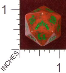 Spindown Dice (D-20) - Gatecrash - Gruul (Green/Red)