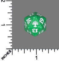 Spindown Dice (D-20) - Guilds of Ravnica - Selesnya (Green/White)