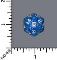 Randomized Non Spindown Dice (D-20) - Commander Legends: Battle for Baldur's Gate (Blue)