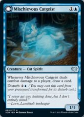 Mischievous Catgeist // Catlike Curiosity - Foil