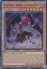 Blackwing - Simoon the Poison Wind - RA01-EN012 - Prismatic Ultimate Rare - 1st Edition