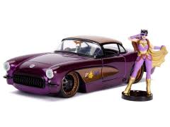 Metals Die Cast-DC Bombshells:BatGirl and 1957 Chevy Corvette