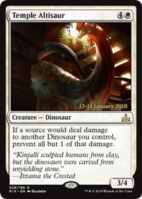 Temple Altisaur - Foil - Prerelease Promo