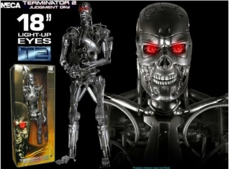 NECA Terminator 2 Endoskeleton T-800 LED Light up Eyes 1/4 Scale 18