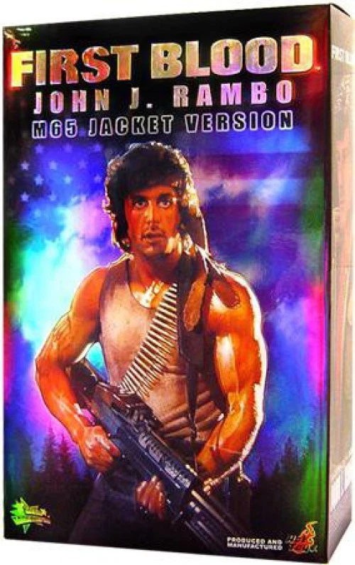 First Blood Movie Masterpiece John J. Rambo Action Figure M65 Jacket