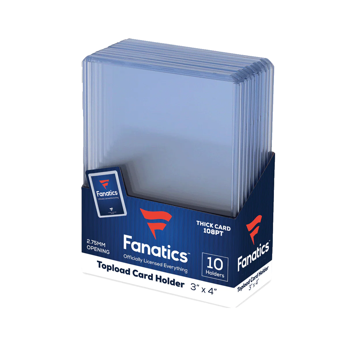 Fanatics 108pt 3x4 Top Loader - 10 Count