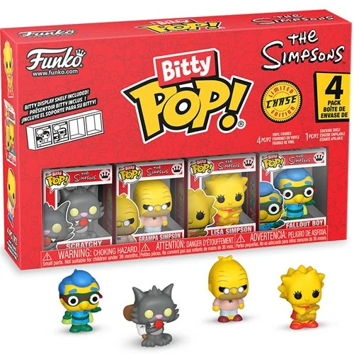 The Simpsons Scratchy Funko Bitty Pop! Mini-Figure 4-Pack