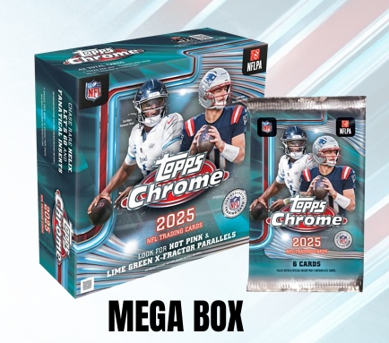 2025 Topps Chrome Football Mega Box