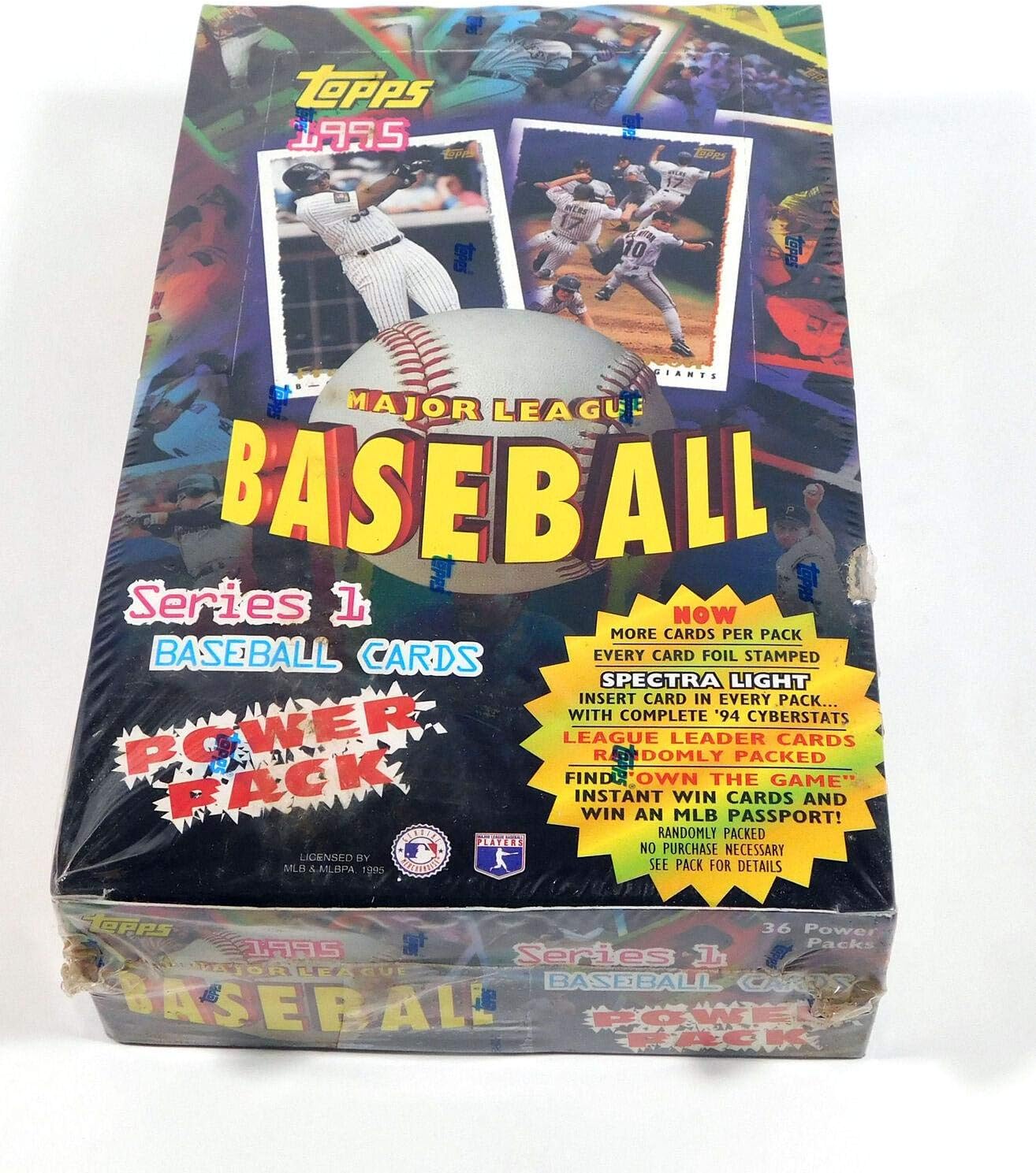 1995 Topps Baseball Series 1 Retail Box Sealed (36 Packs) - Baseball Cards