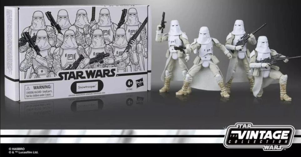 Star Wars The Vintage Collection Snowtrooper 3 3/4-Inch Action Figures 4-Pack