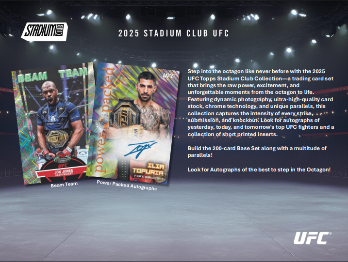 2025 Topps Stadium Club UFC Blaster Pack