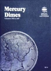 Whitman Folder 9014: Mercury Dimes, 1916-1945