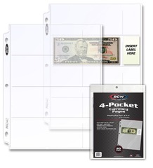 4 Pocket Currency Individual Pages