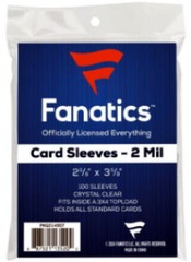 FANATICS SUPPLIES Soft Sleeves (100 COUNT) Pack