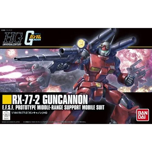 Mobile Suit Gundam RX-77-2 Guncannon High Grade 1:144 Scale Model Kit