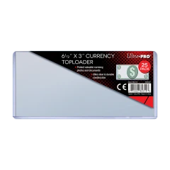 Regular Currency Toploaders (25ct) for 6-1/2