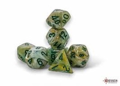 20409 Marble Mini-hedral™ Green/dark green 7-Die Set