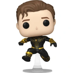 Spiderman No Way Home Unmasked Black Suit Pop! Vinyl Figure AAA