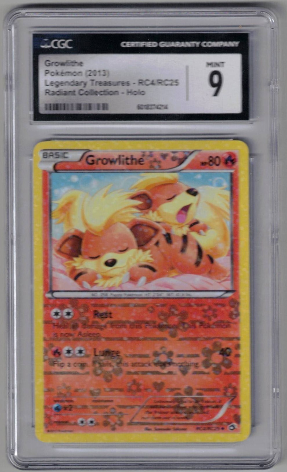Growlithe - RC4/RC25 - Uncommon CGC 9 (#6018374214)