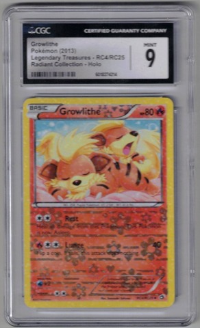 Growlithe - RC4/RC25 - Uncommon CGC 9 (#6018374214)