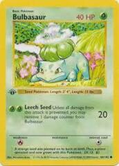 Bulbasaur Base Set (Shadowless 1st Edition)