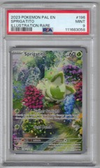 Sprigatito - 196/193 - Illustration Rare PSA 9 (#111683058)