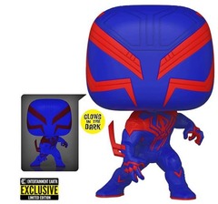 Spider-Man: Across the Spider-Verse Spider-Man 2099 Glow-in-the-Dark Pop! Vinyl Figure #1267 - Entertainment Earth Excl.