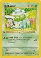 Bulbasaur Base Set (Shadowless 1st Edition)