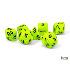 20430 Vortex® Mini-hedral™ Bright Green/black 7-Die Set