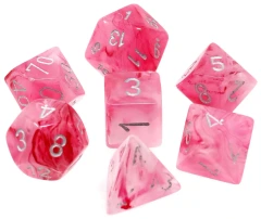 20384 Translucent Mini-hedral™ Pink/white 7-Die Set