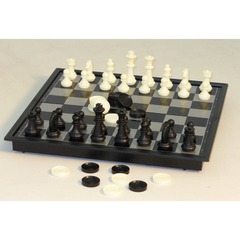 CHESS/CHECKERS FOLD MAG 10 inches