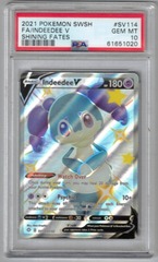 Indeedee V - SV114/SV122 - Shiny Holo Rare PSA 10 (#61651020)
