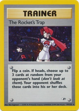 The Rockets Trap - 19/132 - Holo Rare - Unlimited Edition