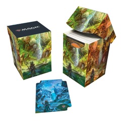 Bloomburrow Season Lands: Swamp (Summer) 100+ Deck Box Black for Magic: The Gathering