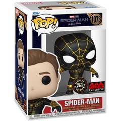 Spider-Man: No Way Home Chase Masked Spider-Man Black Suit Funko Pop! - AAA Anime Exclusive