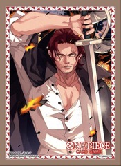 One Piece Card Game Official Sleeves: Assortment 10 - Shanks (70-Pack) - Bandai Card Sleeves