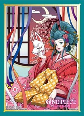 One Piece Card Game Official Sleeves: Assortment 10 - Kouzuki Hiyori (70-Pack) - Bandai Card Sleeves
