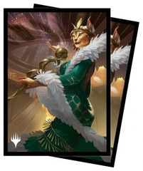 Streets of New Capenna 100ct Sleeves D featruing Kitt Kanto, Mayhem Diva for Magic: The Gathering