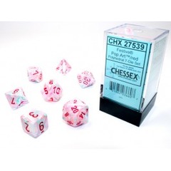 Chessex Festive Pop Art/Red 7 Die Set