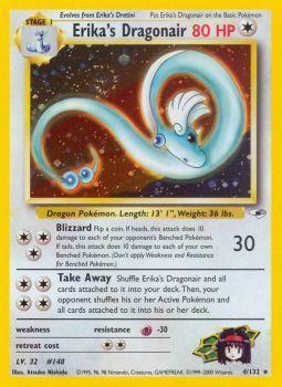 Erikas Dragonair - 4/132 - Holo Rare - Unlimited Edition