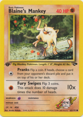 Blaine's Mankey - 63/132 - Common - 1st Edition