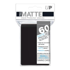 Ultra Pro Small Size PRO-MATTE Sleeves - Black - 60ct