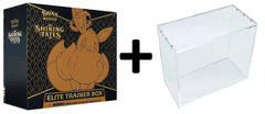 MINT Pokemon Shining Fates Elite Trainer Box PLUS Acrylic Case Protector