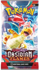 Pokemon SV3 Obsidian Flames Booster Pack -- Dragonite Pack Art