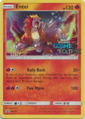 Entei SM219 Wave Holo STAFF Promo - SM12 Cosmic Eclipse Prerelease