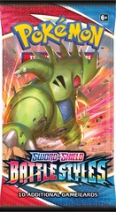 Pokemon SWSH5 Battle Styles Booster Pack -- Tyranitar Pack Art