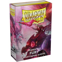 Dragon Shield DUAL MATTE Japanese-Size Sleeves - Fury - 60ct